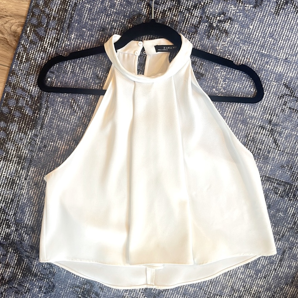 White Zara Halter Top